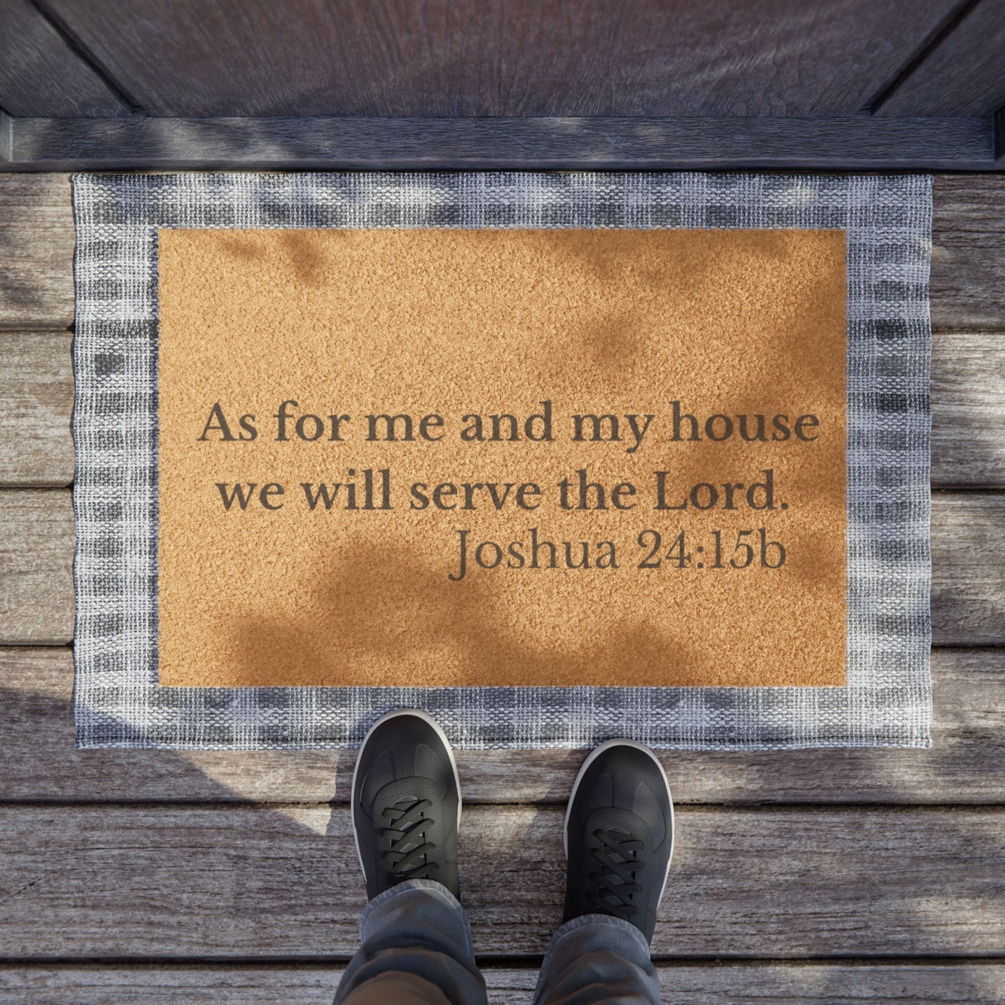 Joshua 24:15 Welcome Doormat