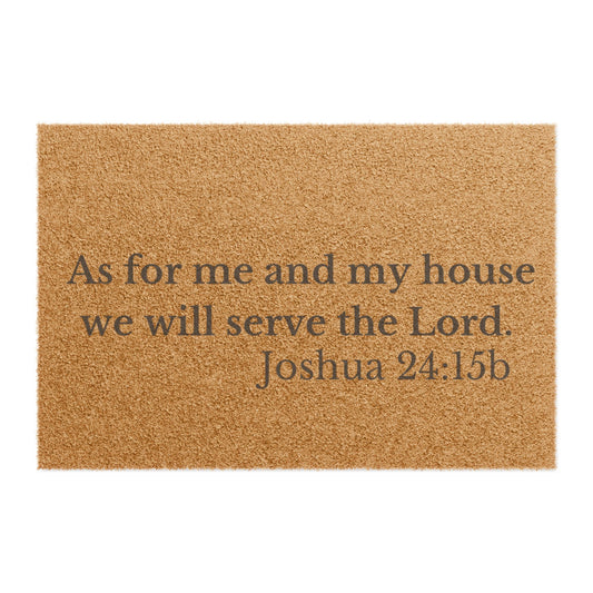 Joshua 24:15 Welcome Doormat