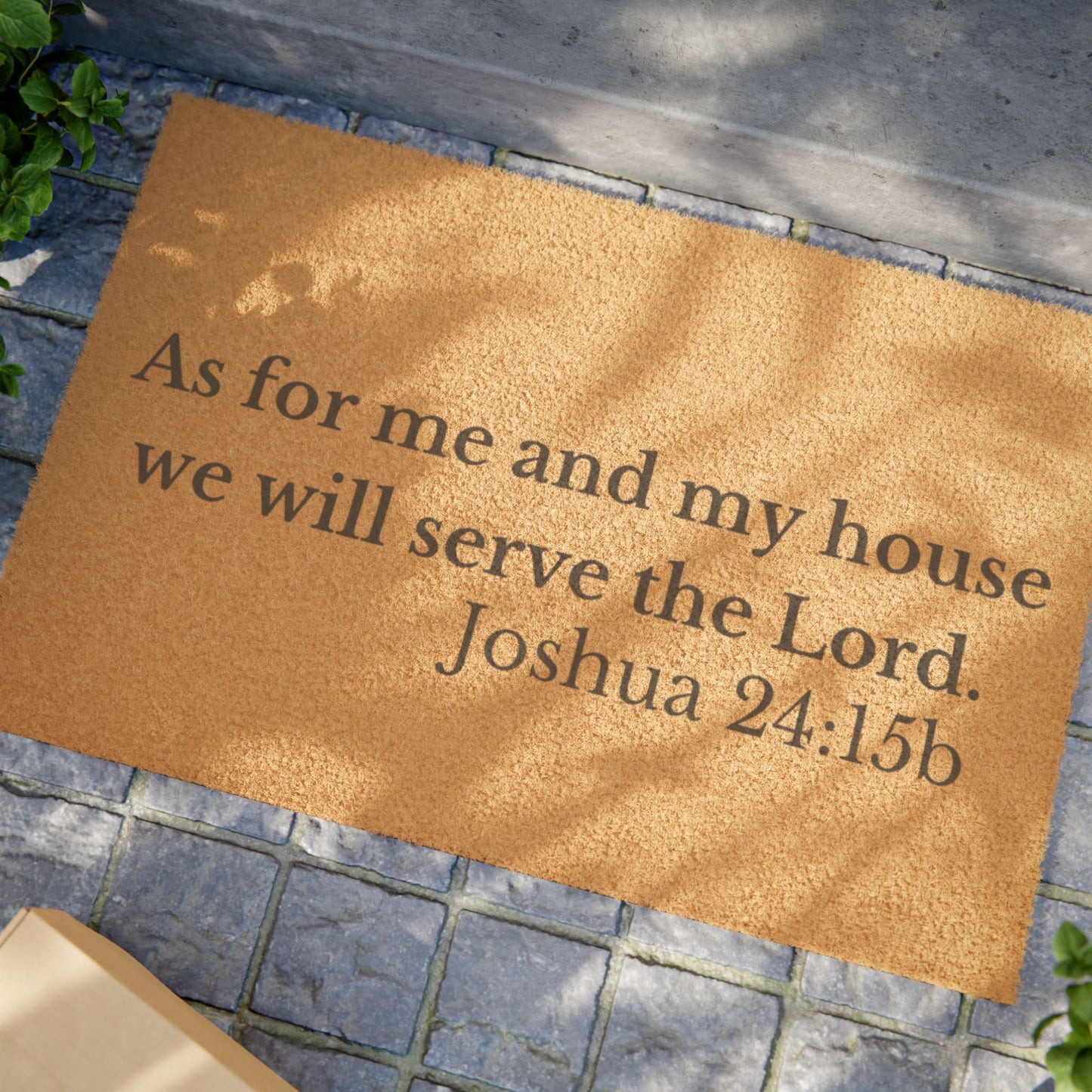 Joshua 24:15 Welcome Doormat